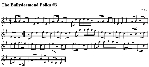 The Balleydesmond Polka