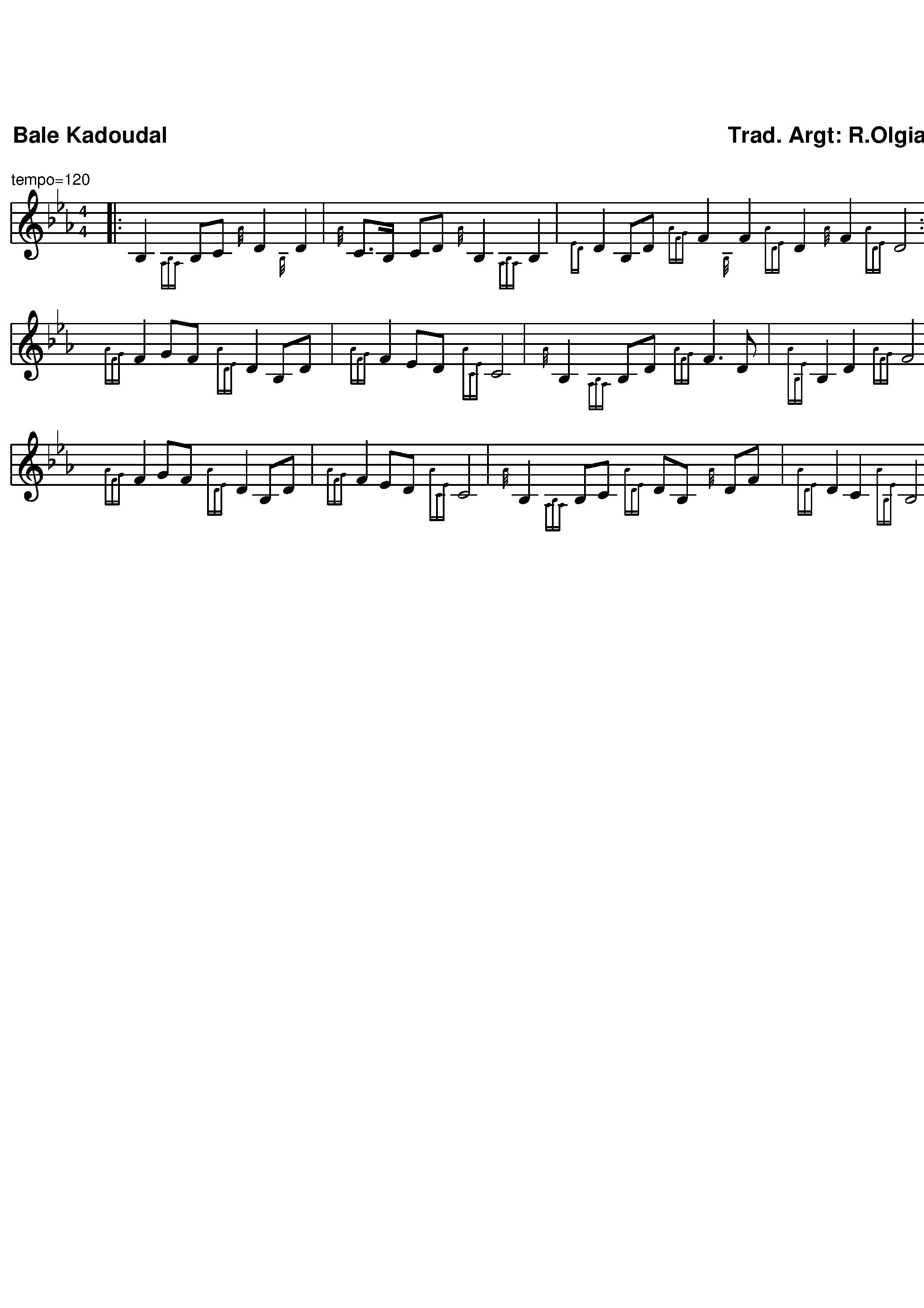 Bale Kadoudal (notation bretonne)