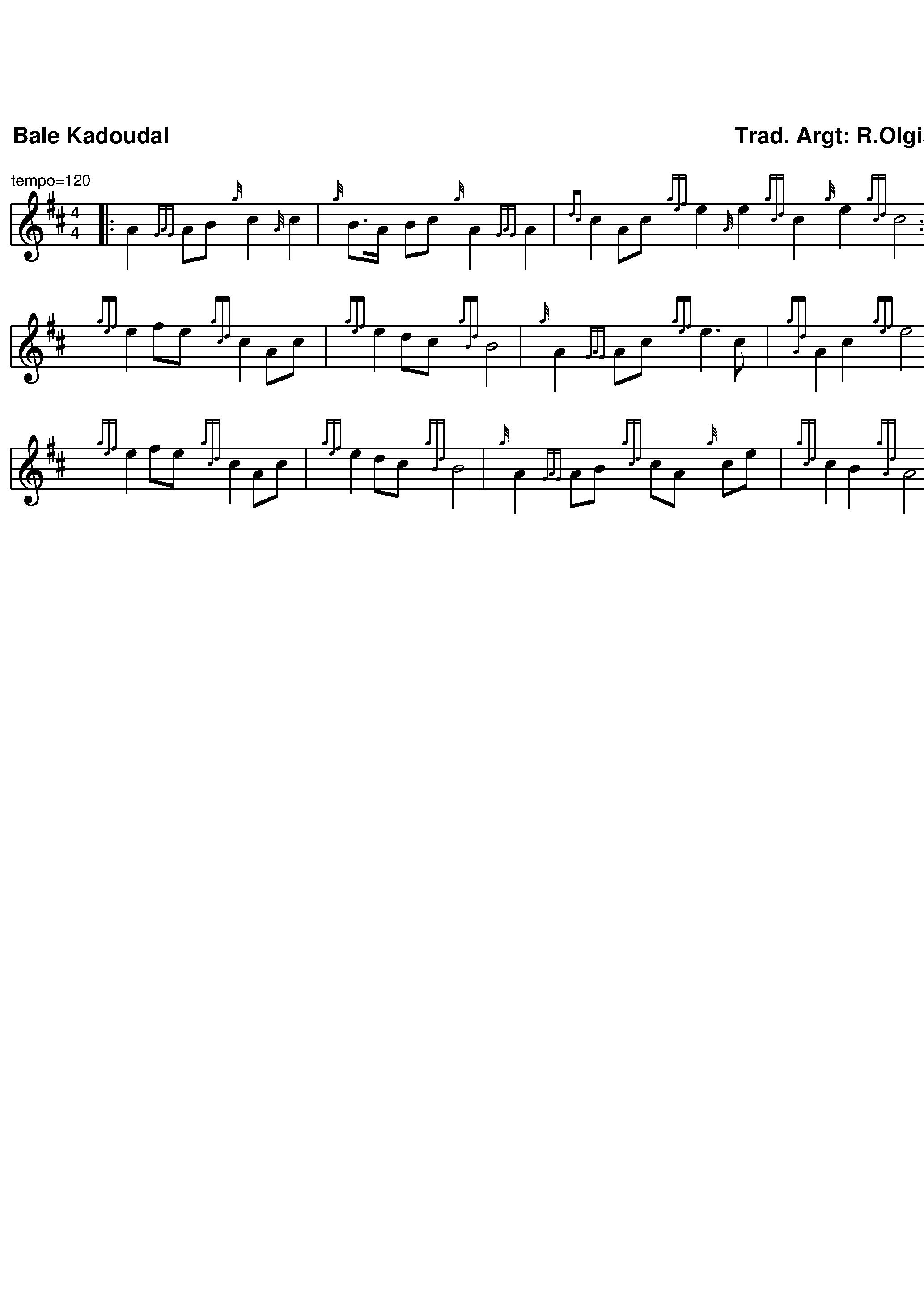 Bale Kadoudal (notation écossaise)