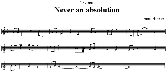 Titanic — Never an Absolution